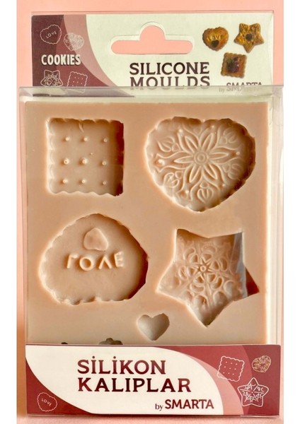 Silicone Moulds Silikon Epoksi,hamur ve Polimer Kil Kalıbı Cookıes