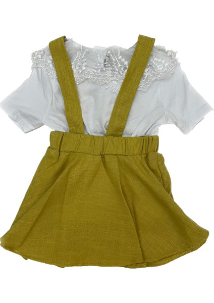 Keten Ayıcıklı Tişörtlü Salopet fiyatları