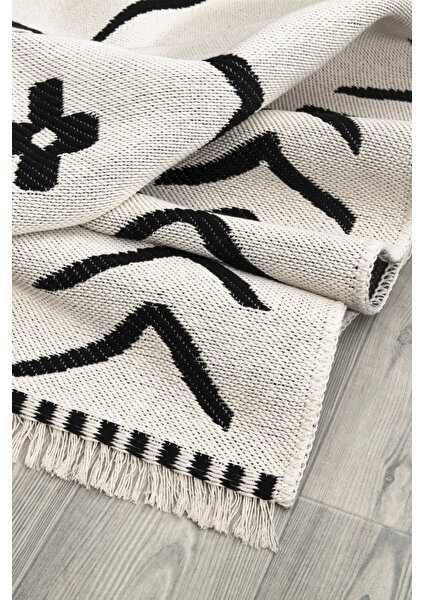 Asm Rugs Store Natural Yıkanabilir Kaymaz Taban Modern Desenli Dokuma Kilim