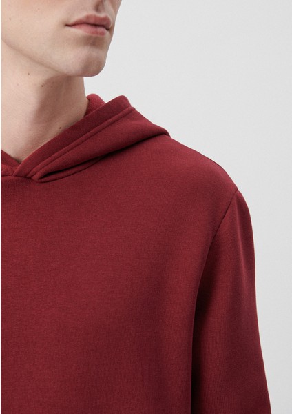 Erkek Kapüşonlu Kırmızı Basic Sweatshirt 0610937-85633 indirimleri