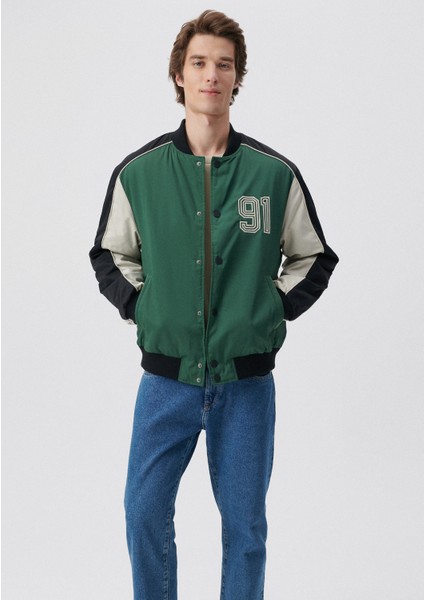 MVJNS Baskılı Yeşil Kolej Ceket 0110230-71894