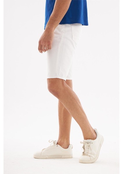 - Erkek Kot Şort Beyaz fiyatları