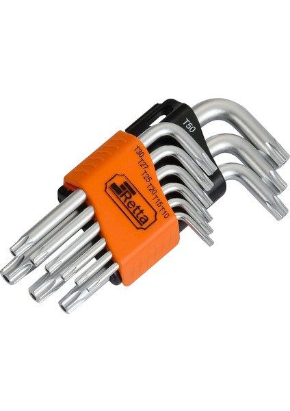 Dexter Retta RAT-7009 9 Parça Delikli Torx Kısa Alyan Takımı