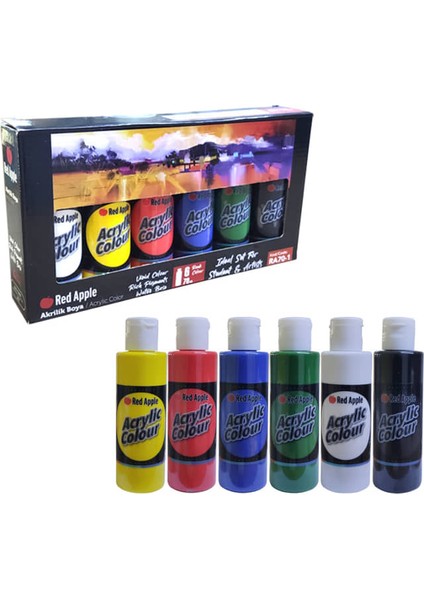 Akrilik Boya 6 Renk x 70 ml