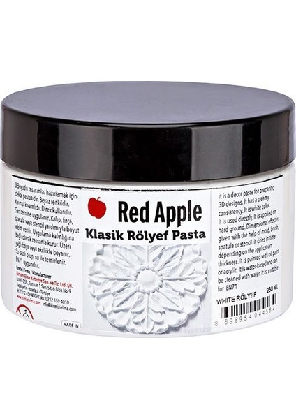 Beyaz Rölyef Pasta 250 ml