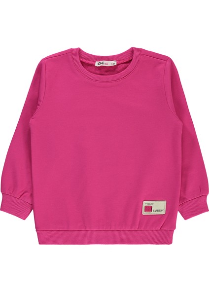 Civil Girls Kız Çocuk Sweatshirt 2-5 Yaş Koyu Fuşya