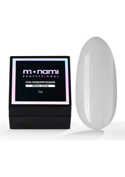 Monami Tırnak Uzatma Jeli, White Shine, 30 gr