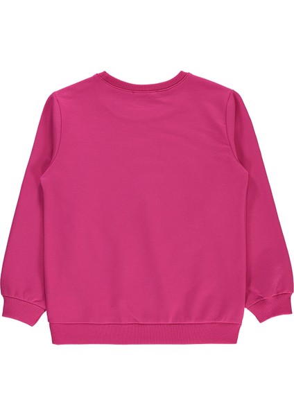 Civil Girls Kız Çocuk Sweatshirt 6-9 Yaş Koyu Fuşya