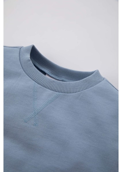 Erkek Bebek Bisiklet Yaka Sweatshirt A7343A523AU