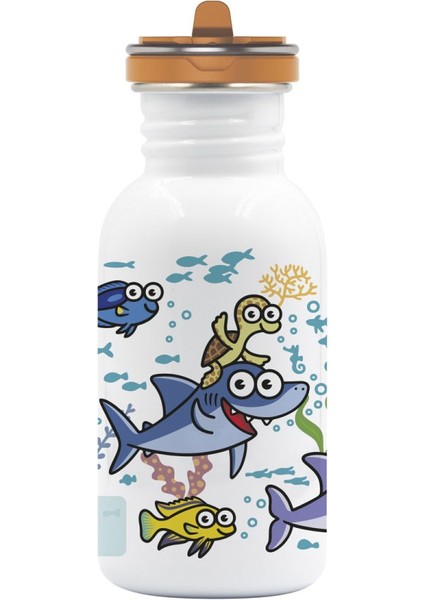 Basic With Flow Cap Paslanmaz Çelik 500 ml Sea Friends