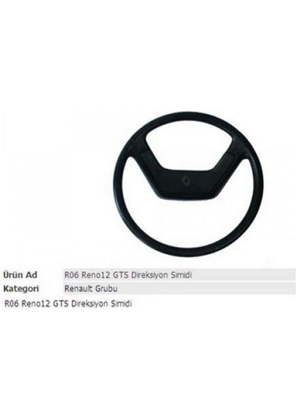 Direksiyon Simidi Gts R12 00010 Kapaksiz