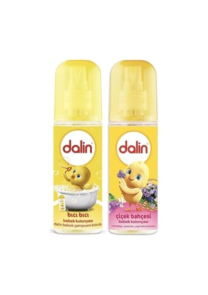 Bıcı Bıcı Kokusu Bebek Kolonyası 150 ml + Dalin Çiçek Bahçesi Bebek Kolonyası 150 ml