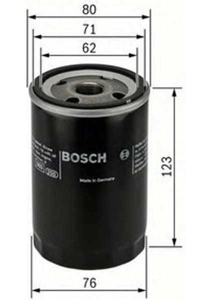 Vw Golf 4 Gtı 1.8 T Yağ Filtresi 1998-2004 Bosch