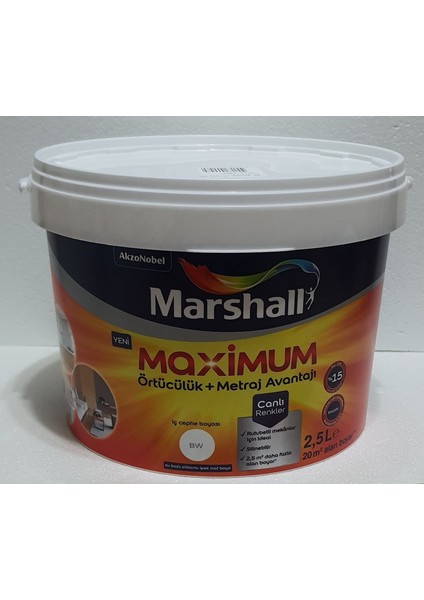 Maximum Silikonlu Ipek Mat Boya 2,5 Lt