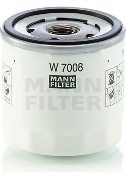 Mann Filter W7008 Yağ Filtresi