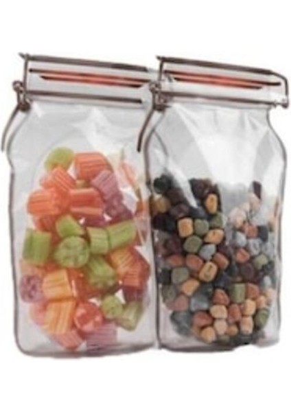 Kavanoz Desenli Fermuarlı Sızdırmaz Şeffaf Plastik Doypack 50'li Paket 15,5 x 22 x 11 cm indirimleri