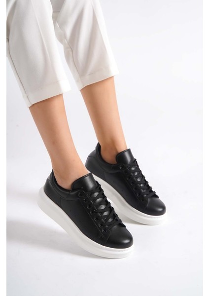 MBMKQ200-SS Kadın Kalın Taban Siyah/siyah Sneaker & Spor Ayakkabı