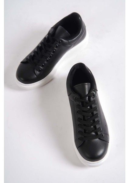 MBMKQ200-SS Kadın Kalın Taban Siyah/siyah Sneaker & Spor Ayakkabı