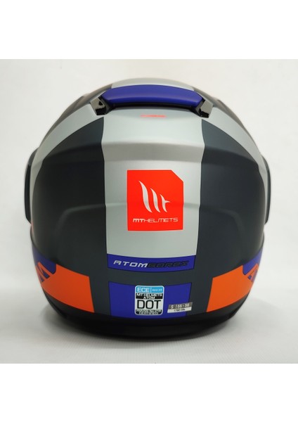 Atom Sv Gorex C12 Mat Tıtanıum Çene Açılır Kask Güneş Vizörlü