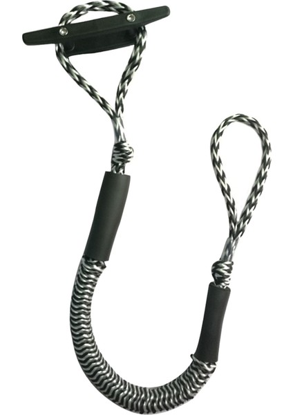 Tekne Bungee Dock Hattı ile Döngü Tekne Dock Hat Çapa Siyah Beyaz Dalga (Yurt Dışından)
