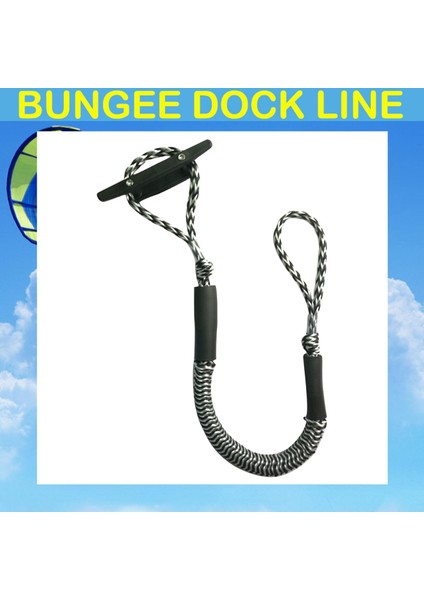 Tekne Bungee Dock Hattı ile Döngü Tekne Dock Hat Çapa Siyah Beyaz Dalga (Yurt Dışından) indirimleri