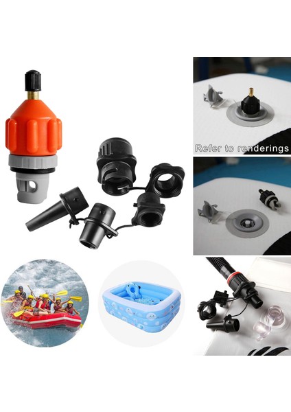 Sups Pompa Hava Adaptörü Kano Botlu Şişme Tekne Kano Turuncu (Yurt Dışından) indirimleri