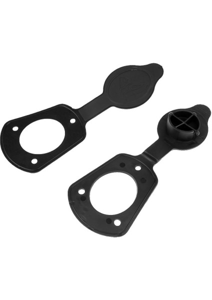 2 Adet Küçük Siyah Renk Kapak Contaları Floş Montaj Balıkçılığı Çubuk Tutucular Deniz Botu Kayak Aksesuarları (Yurt Dışından)