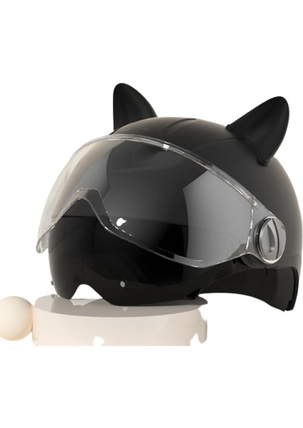 Adult Helmet Motorcycle Electric Car Helmet Half Helmet With Goggles (Yurt Dışından)