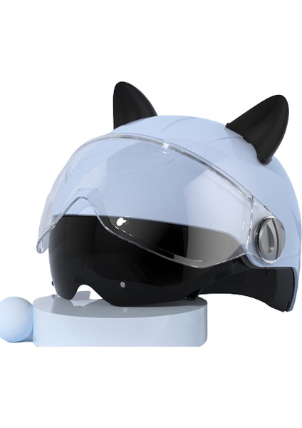 Adult Helmet Motorcycle Electric Car Helmet Half Helmet With Goggles (Yurt Dışından)