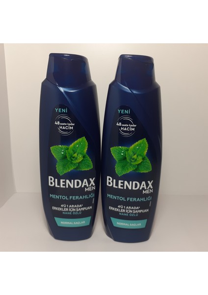 Men Mentol Ferahlığı Nane Özlü 470 ml Şampuan x 2 Adet