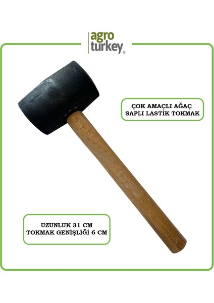 Agro Turkey Çok Amaçlı Tokmak - Sera Klipsi Tokmağı - Sera Tokmağı - Klips Çakma Tokmağı