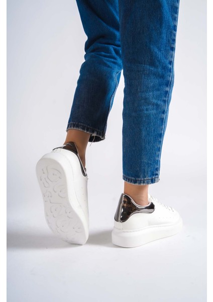 MBMKQ200-BPLT Kadın Kalın Taban Beyaz/platin Sneaker & Spor Ayakkabı fırsatları