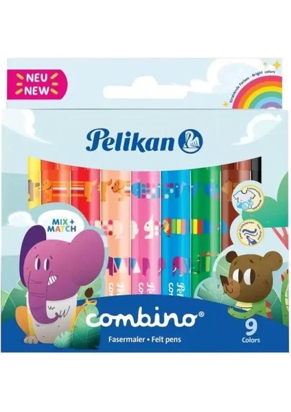 Keçeli Kalem Combino Super Jumbo 9 Lu 411 Pelikan