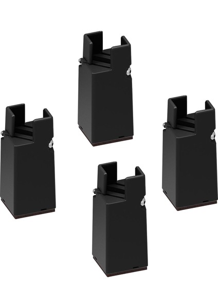 4 Pack Mobilya Yükselticileri Çapı 0.39-1.57 "10 cm Siyah 22-42MM Döşenmesi Için 600LB Destek (Yurt Dışından) modelleri