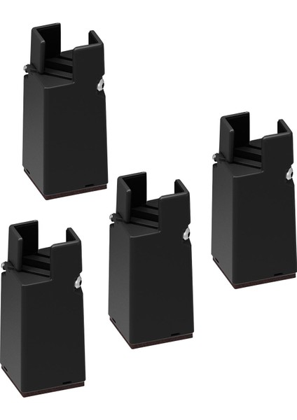 4 Pack Mobilya Yükselticileri Çapı 0.39-1.57 "10 cm Siyah 22-42MM Döşenmesi Için 600LB Destek (Yurt Dışından) fırsatları