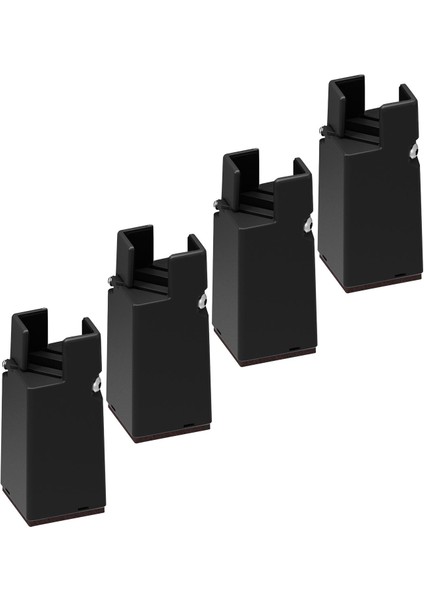 4 Pack Mobilya Yükselticileri Çapı 0.39-1.57 "10 cm Siyah 22-42MM Döşenmesi Için 600LB Destek (Yurt Dışından) indirimleri