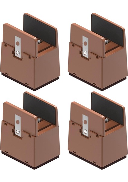 4 Pack Mobilya Yükselticileri Çapı 0.39-1.57 "5 cm Kahverengi 10-37 mm Döşeme Için 600LB Destek (Yurt Dışından)