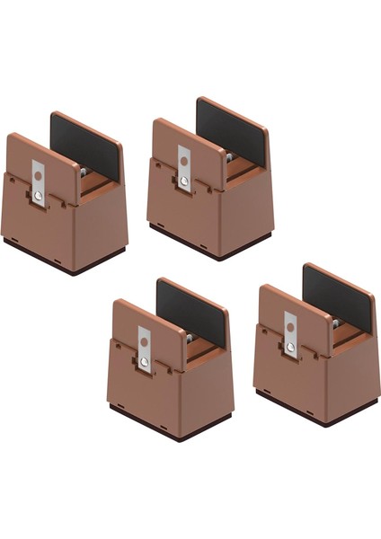 4 Pack Mobilya Yükselticileri Çapı 0.39-1.57 "5 cm Kahverengi 10-37 mm Döşeme Için 600LB Destek (Yurt Dışından)