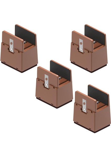 4 Pack Mobilya Yükselticileri Çapı 0.39-1.57 "5 cm Kahverengi 10-37 mm Döşeme Için 600LB Destek (Yurt Dışından)