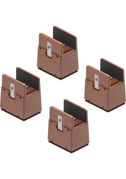 4 Pack Mobilya Yükselticileri Çapı 0.39-1.57 "5 cm Kahverengi 10-37 mm Döşeme Için 600LB Destek (Yurt Dışından)