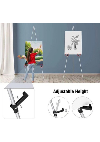 Şövale Tripod Standı Ayarlanabilir Yükseklik Boyama Tuval Şövale Stili C 39CM (Yurt Dışından)