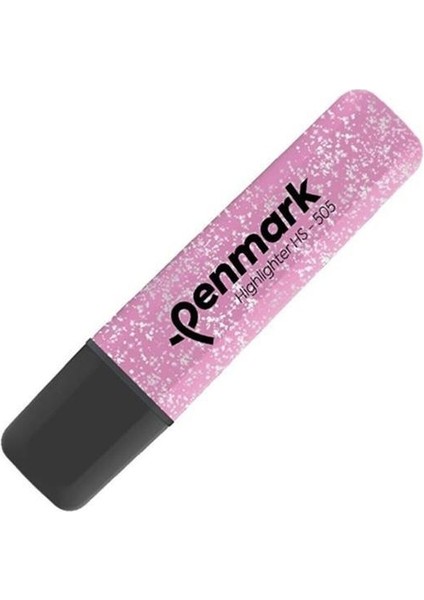Fosforlu Kalem Metalik Simli Pembe 10'lu Paket Penmark