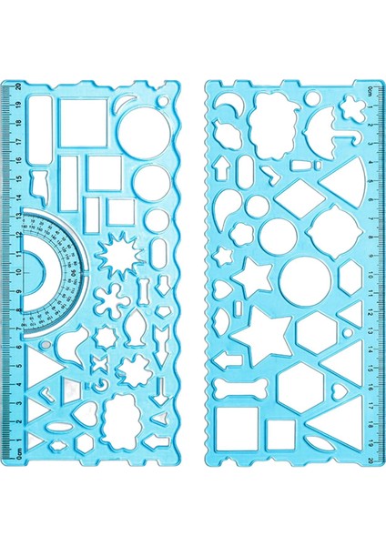Çizim Şablon, Alet Mühendisliği Mavisini Ölçmek Için Hafif Geometrik Cetvel (Yurt Dışından)