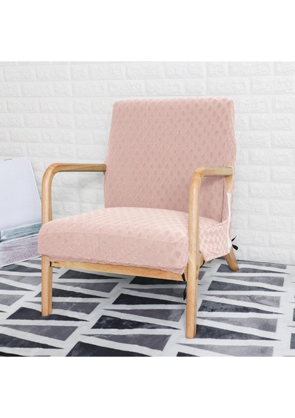 Hotel Armchair Slipcover Koruyucu Dekor Açık Pembe (Yurt Dışından)