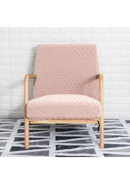 Hotel Armchair Slipcover Koruyucu Dekor Açık Pembe (Yurt Dışından)