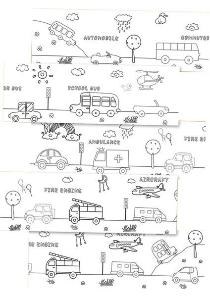 Yürümeye Başlayan Yapışkan Çizim Kağıt 30CMX300CM Eğitim (Yurt Dışından)
