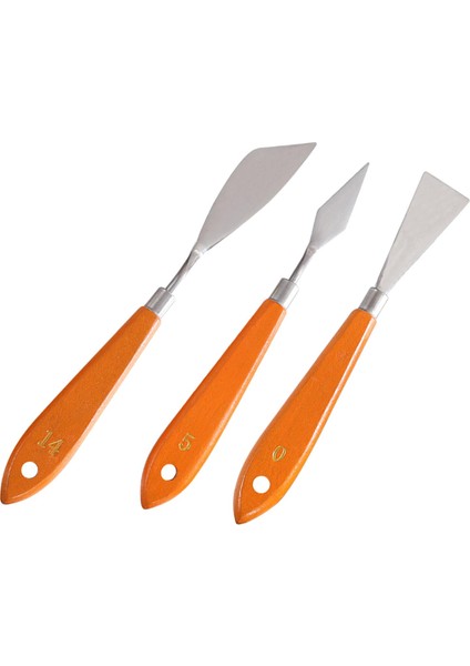 3pcs Palet Palet Metal Spatulas Araçları Akrilik Boya (Yurt Dışından)