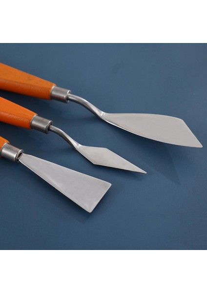 3pcs Palet Palet Metal Spatulas Araçları Akrilik Boya (Yurt Dışından)