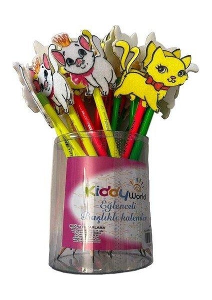 Figürlü Süslü Kalemler 24 Lü 24'lü Standart Kiddy World