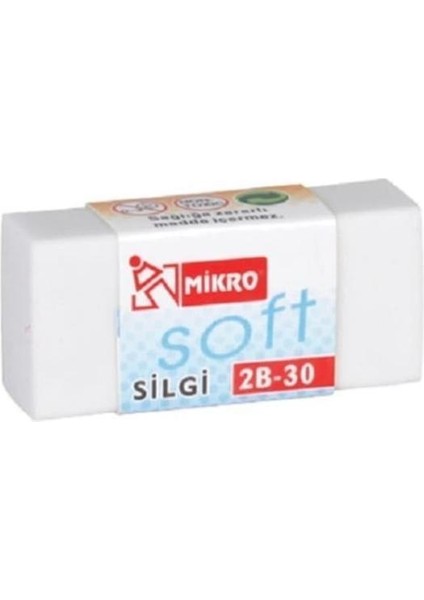 Silgi Soft Beyaz 2b 30TR 30'lu Paket Mikro